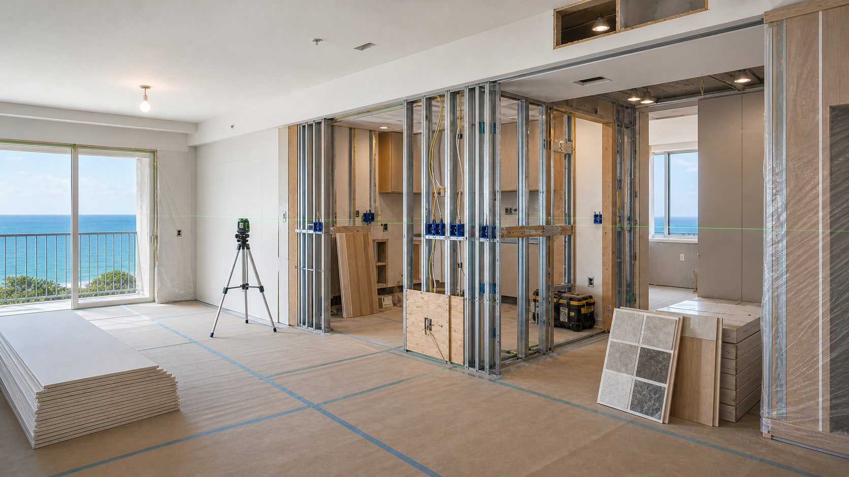 Finished luxury apartment remodeling (representative)