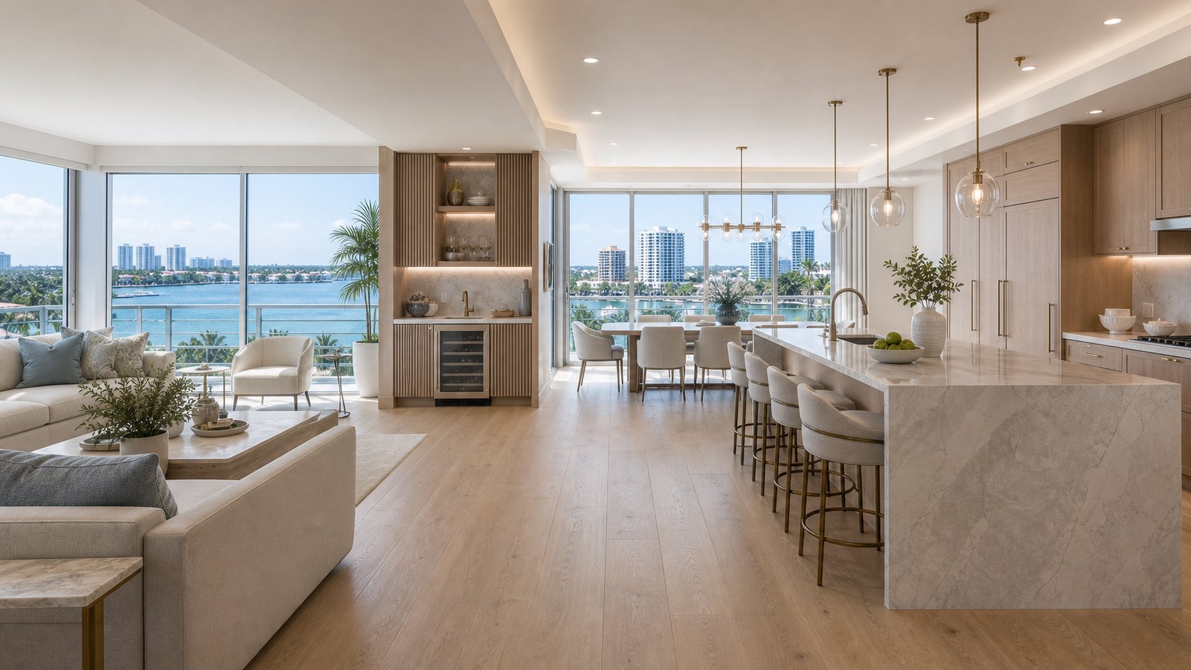 Finished kitchen in a Boca Raton country-club home (representative)