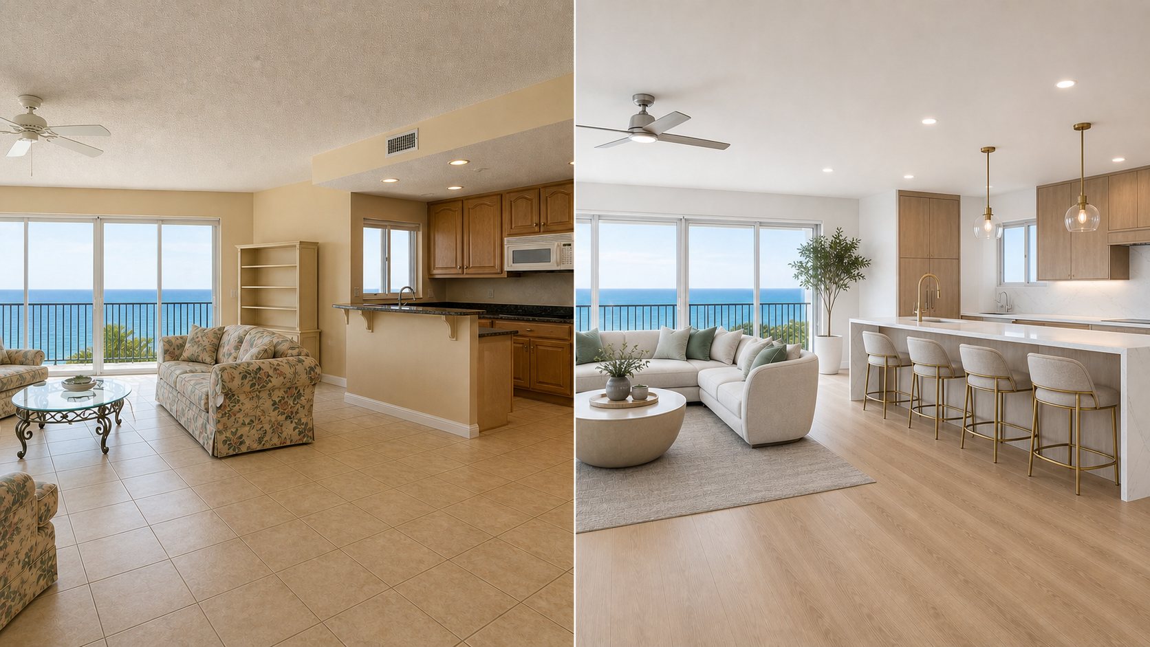Finished condo remodel (representative)
