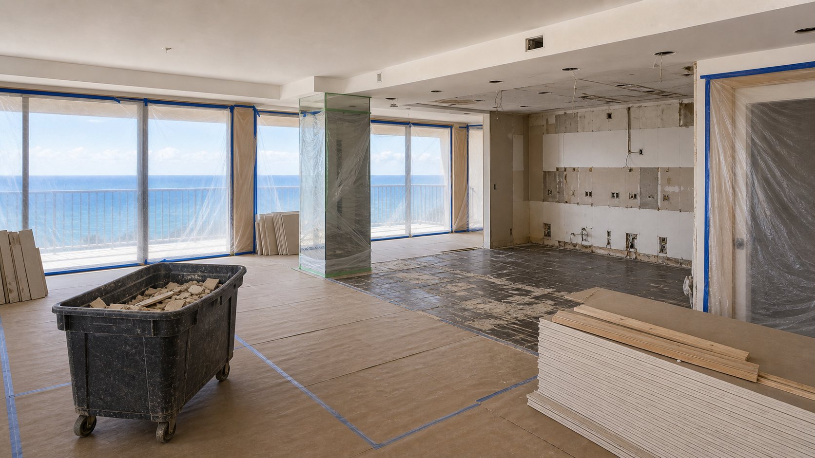 Finished luxury condo renovation (representative)