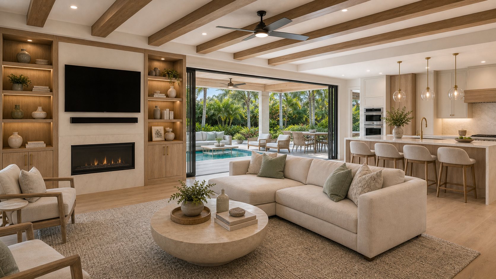 Finished home office build-out in West Boca Raton (representative)