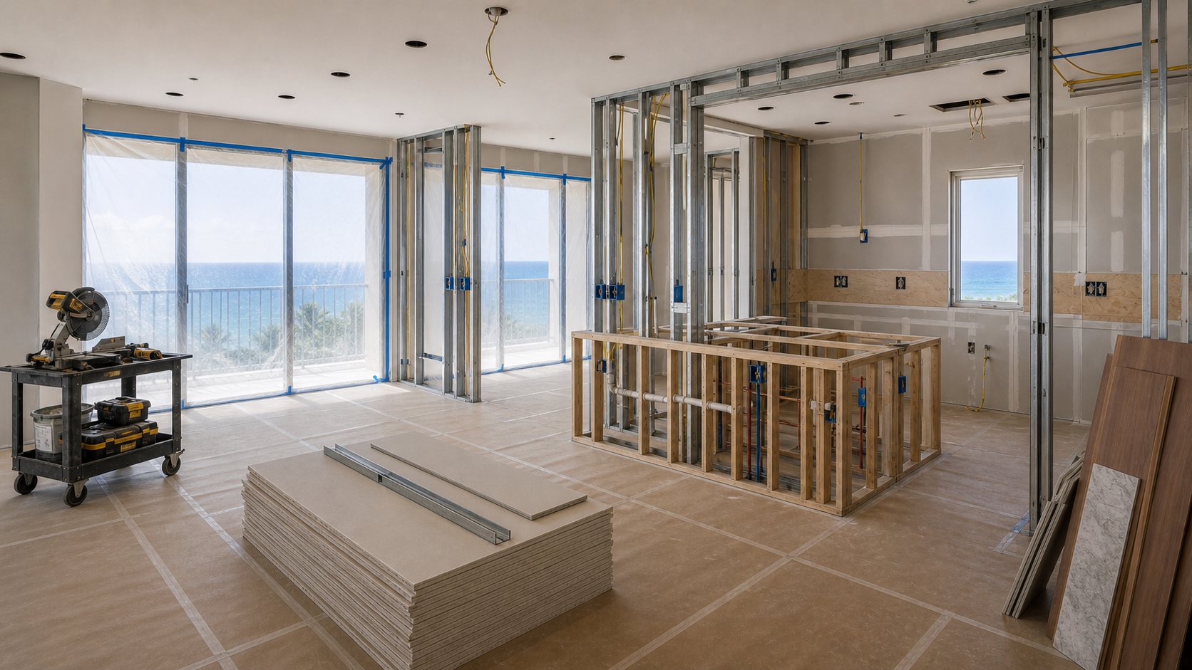 whole-home renovation in progress (representative)