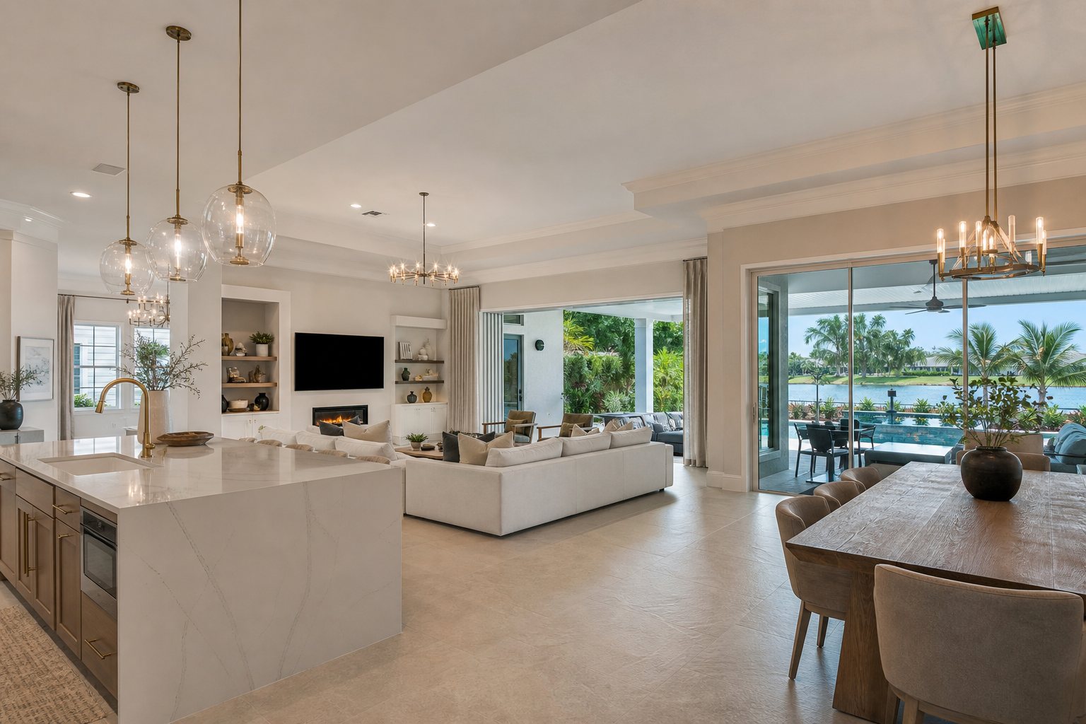 Renovated whole home interior in Boca Raton